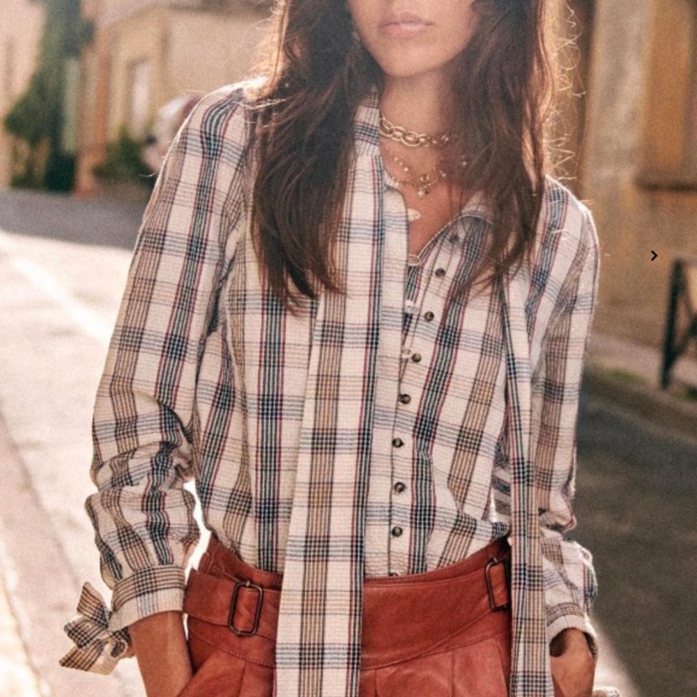 NWT SEZANE VICTORINE SHIRT FR 34